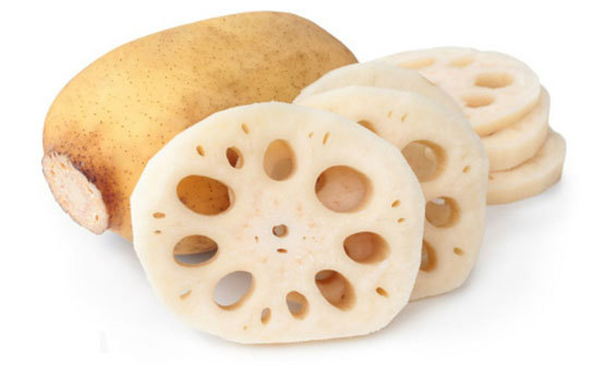 A recipe for making lotus root slices