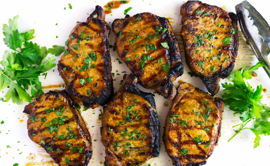 Simple Marinated Grilled Pork Chops