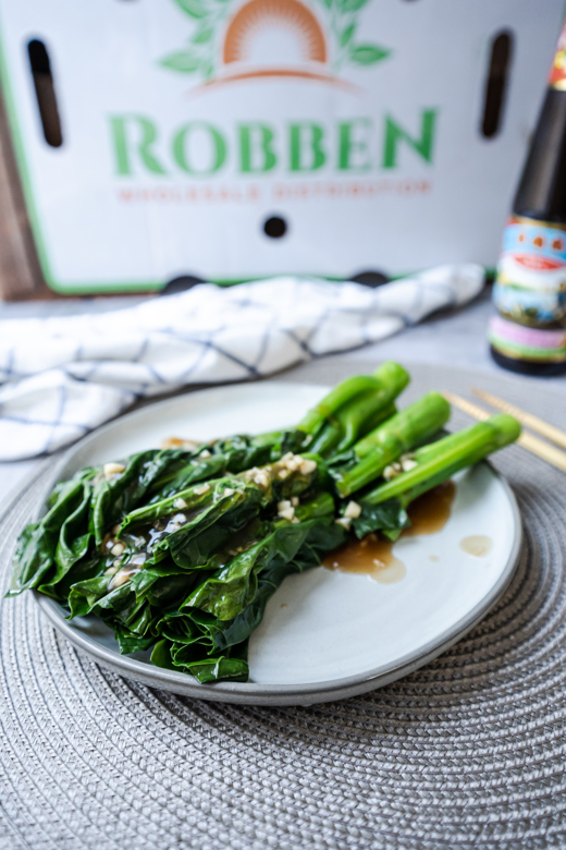 Robben Recipes: Simple Gai Lan with Oyster Sauce