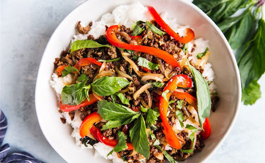 Thai Basil Stir Fry With Beef (Pad Krapow Nua)